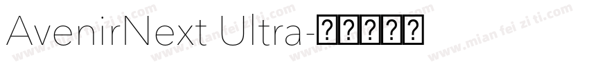 AvenirNext Ultra字体转换